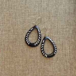 Noonday Collection Carved Teardrop Earrings